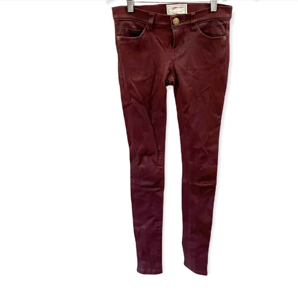 Current/ Elliott Lamb Leather Ankle Skinny Fig 25